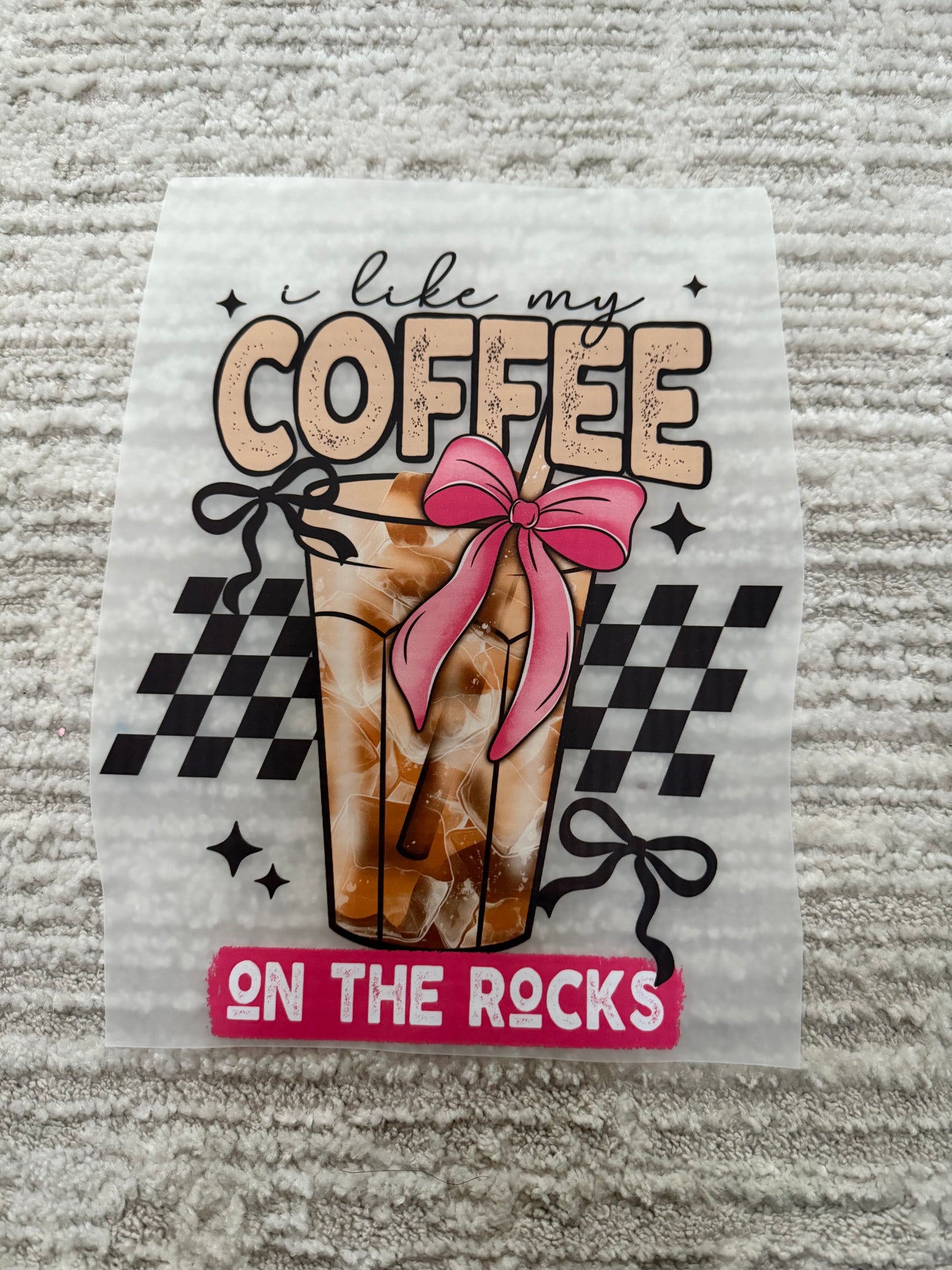 I like my coffee on the rocks