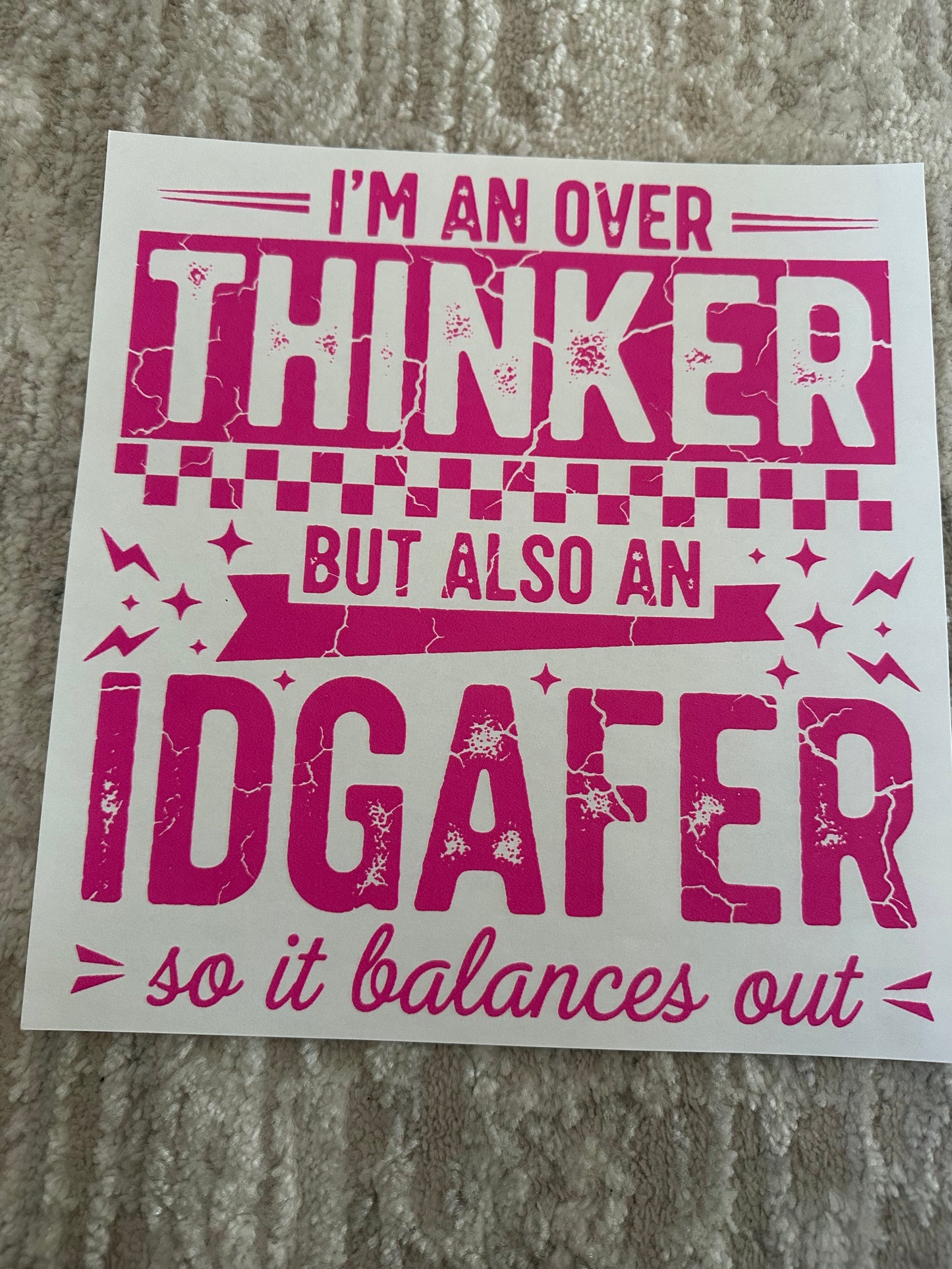 I'm an over thinker