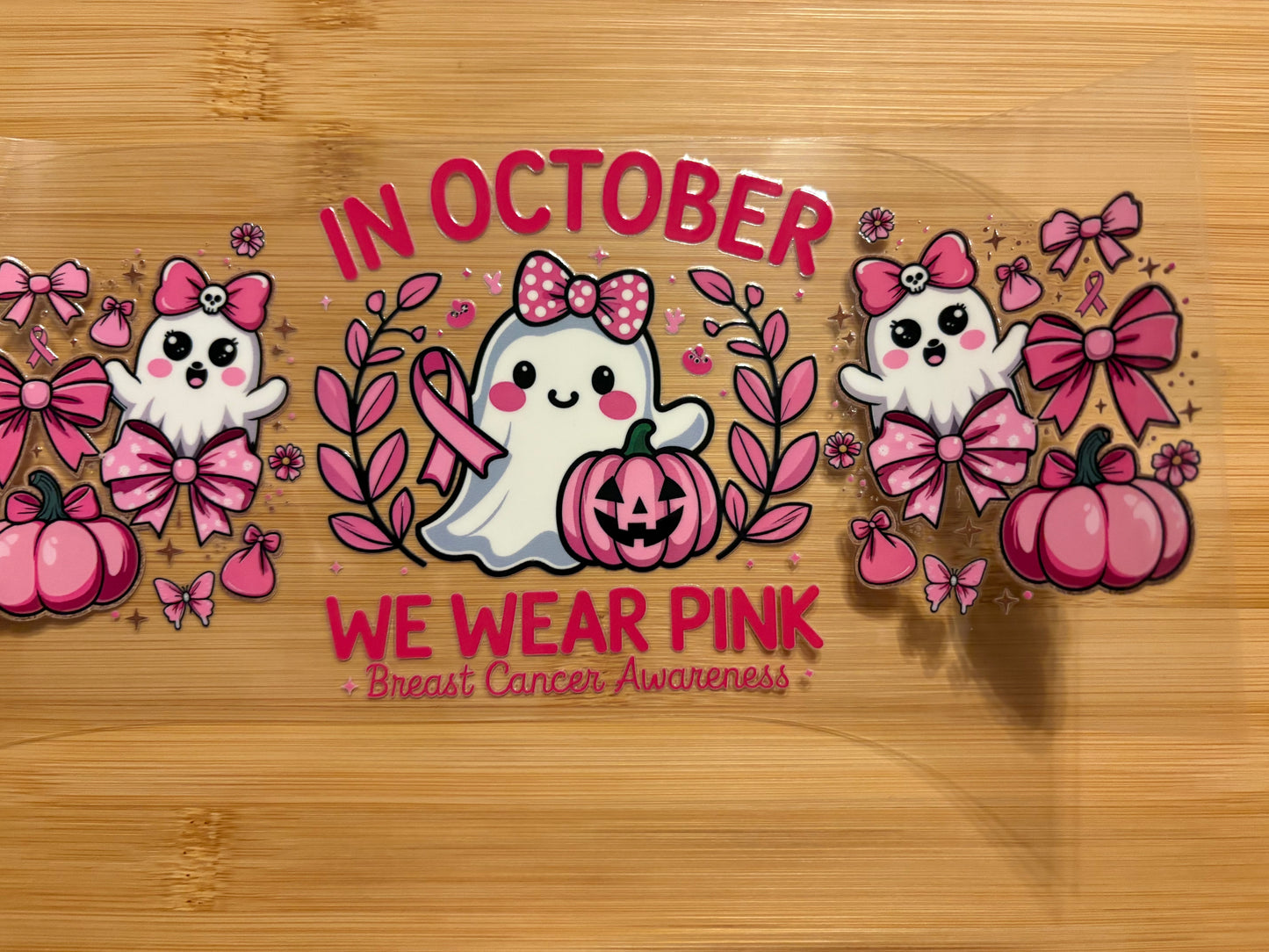 In October, we were pink breast cancer awareness 