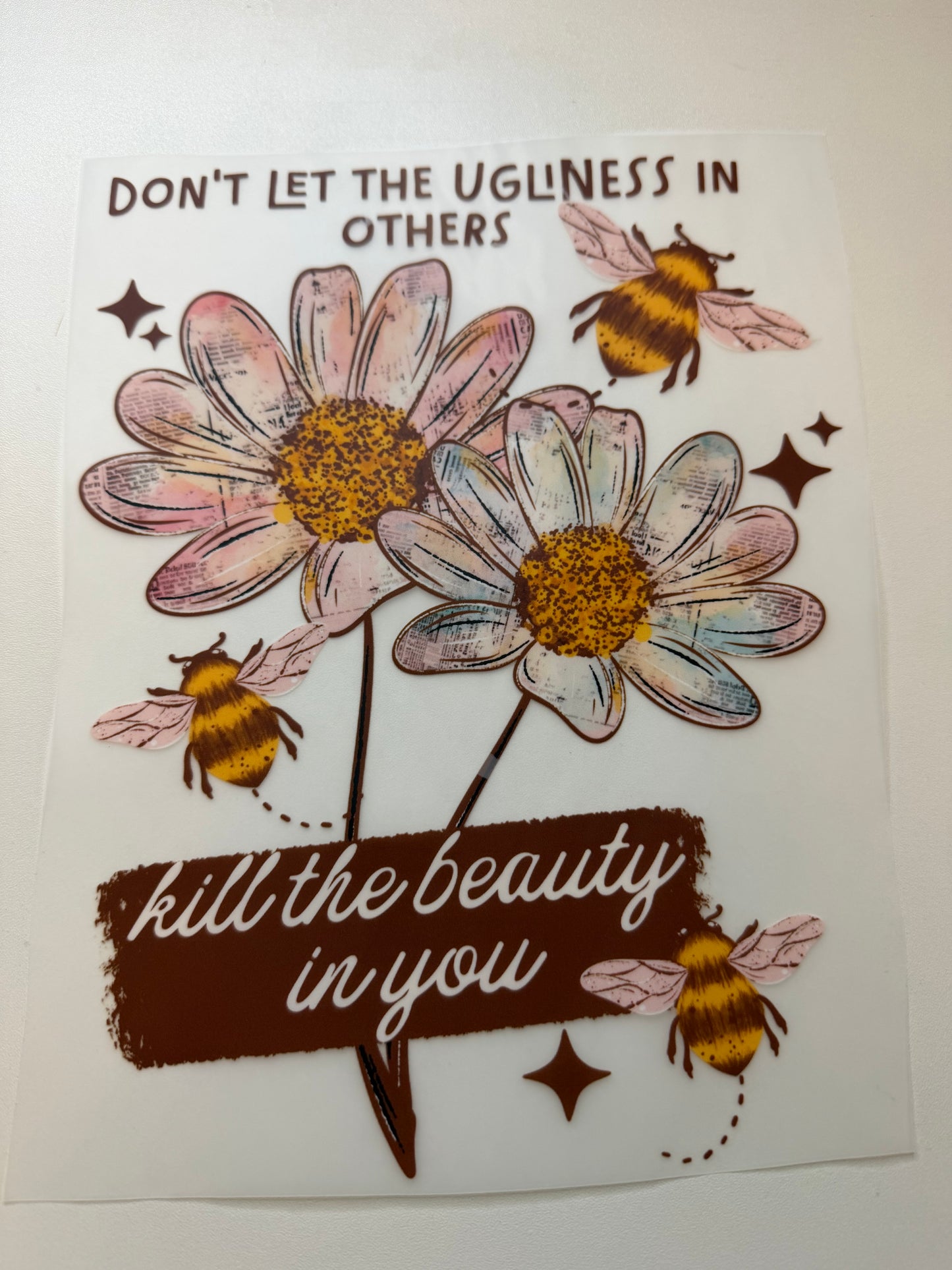 Dont let the ugliness in others kill the beauty in you