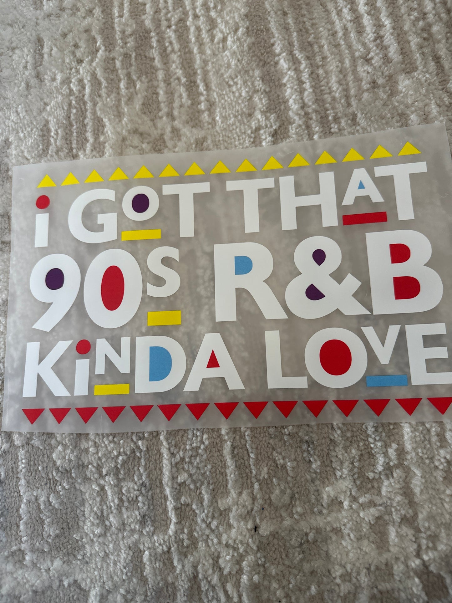 I got that 90s R&B kind of love 