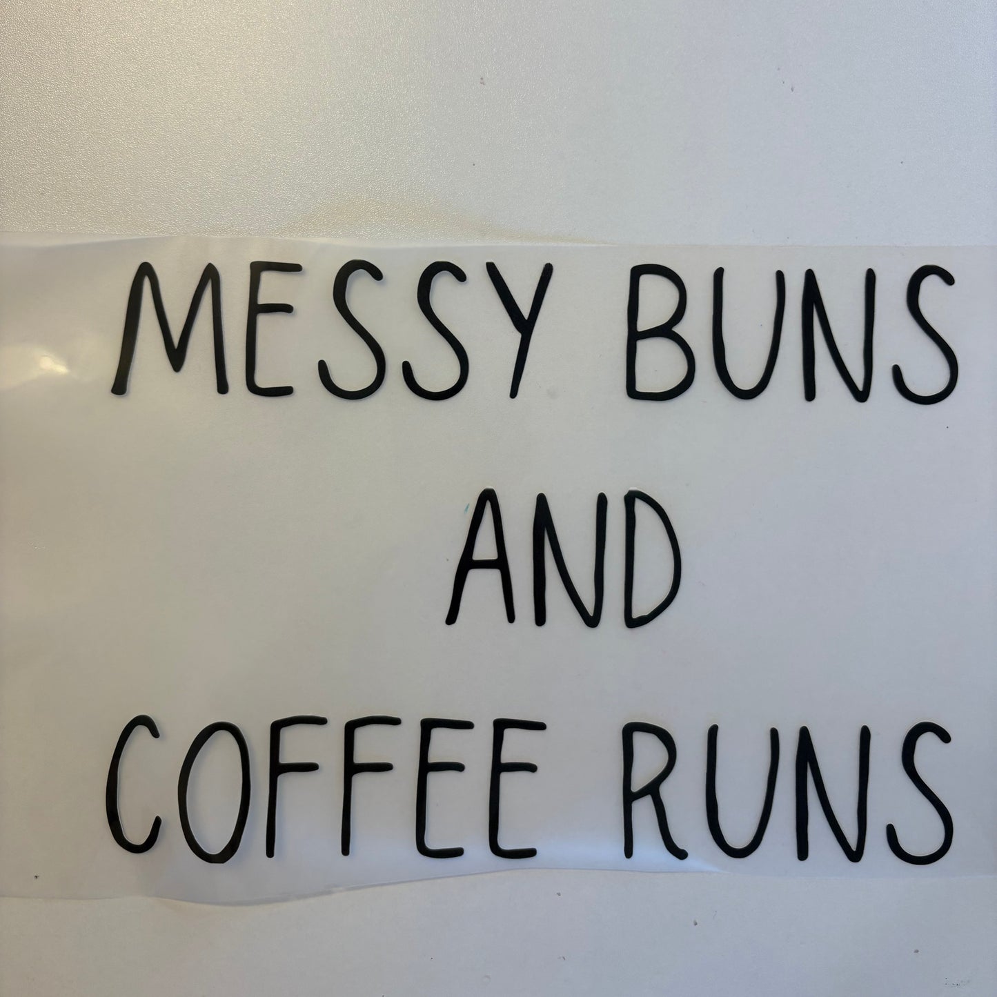 Messy buns and coffee runs