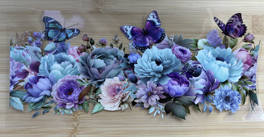 Butterflies & Flowers 4