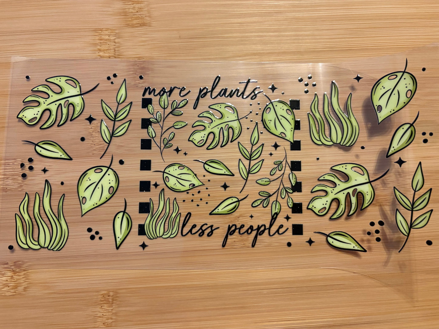 More plants less people 