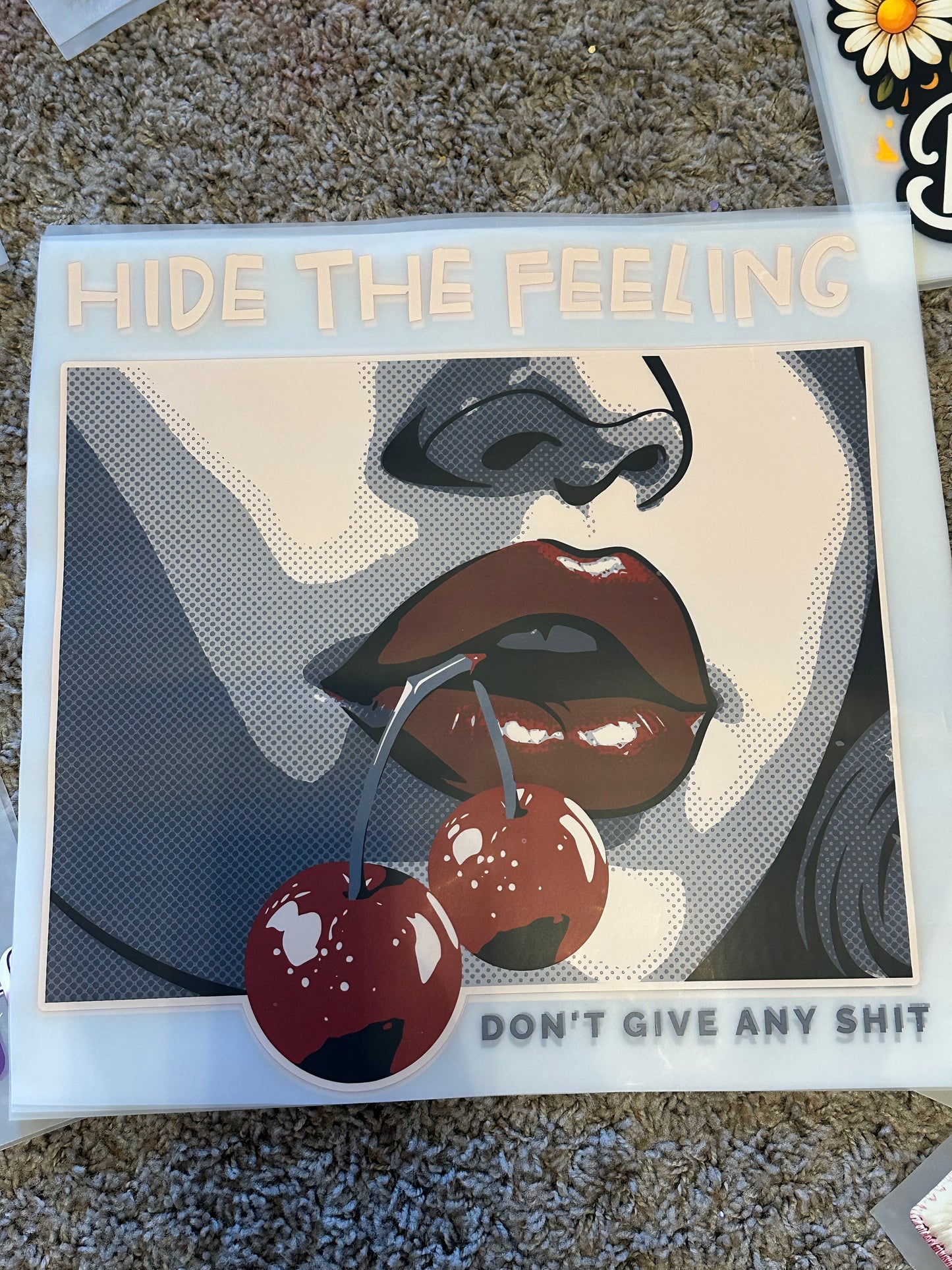 Hide the feeling, don't give any shit
