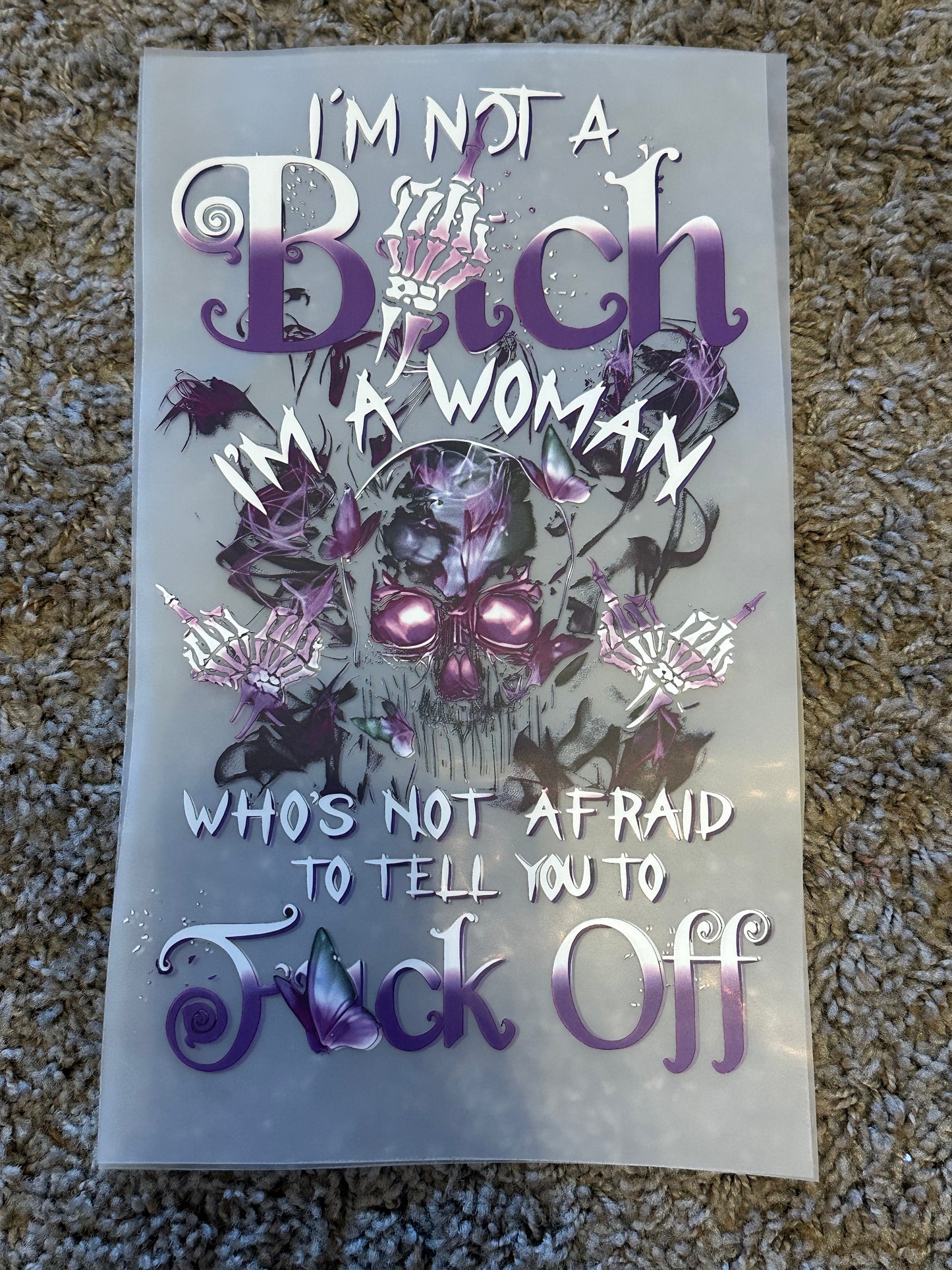 I'm not a bitch, I'm a woman