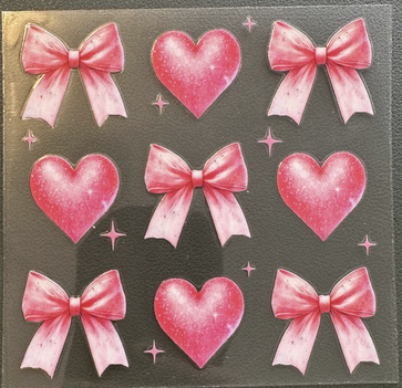 Pink Hearts and Bows