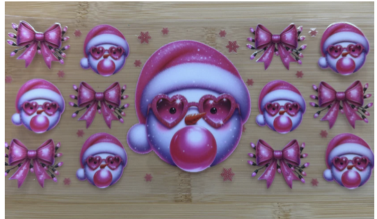 Pink Snowman Bubblegum