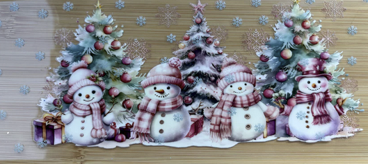 Pink Snowmen