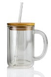 15oz Glass Snowglobe mug