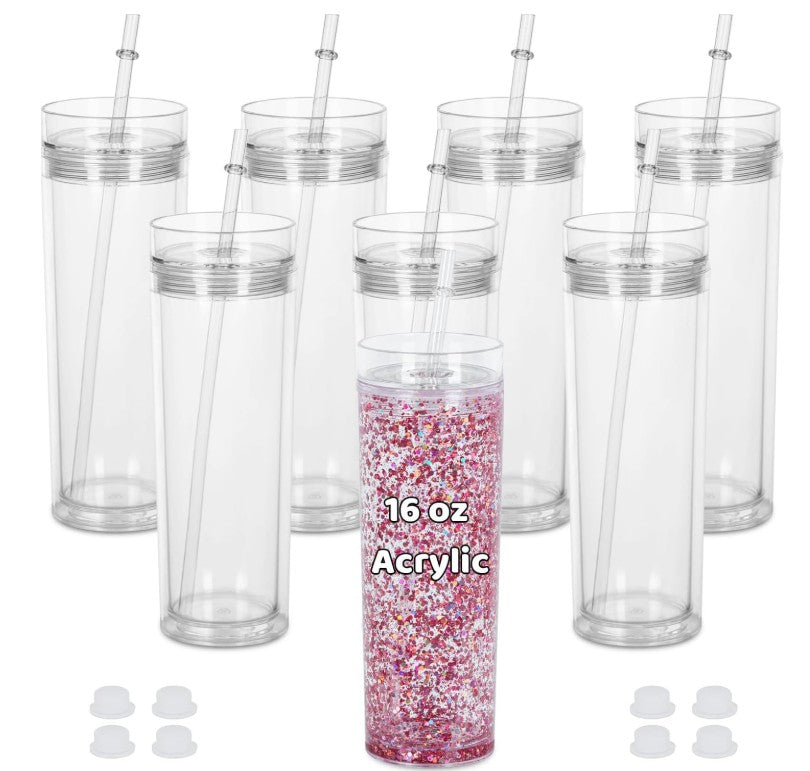 16oz Skinny Snowglobe