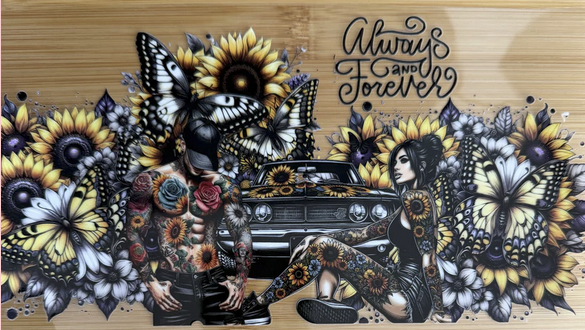 always and forever girl and guy tattoos