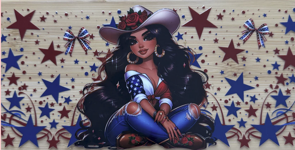 Red White and Blue Cowgirl