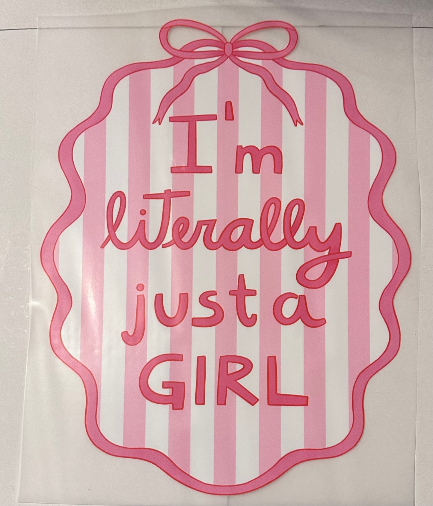 Literally just a girl (stripes)
