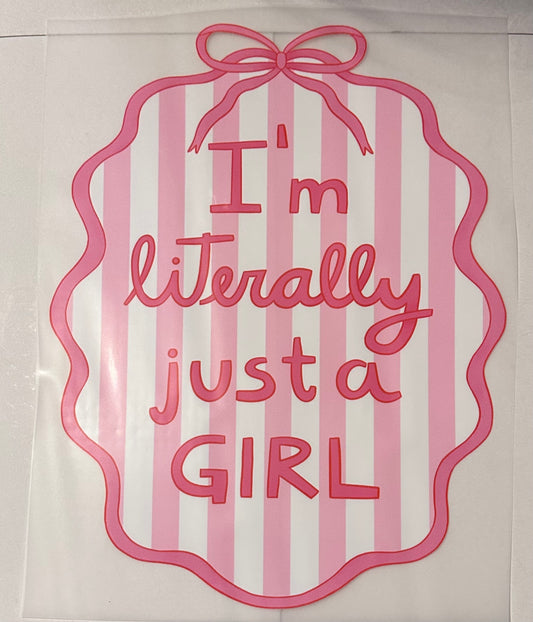 Literally just a girl (stripes)
