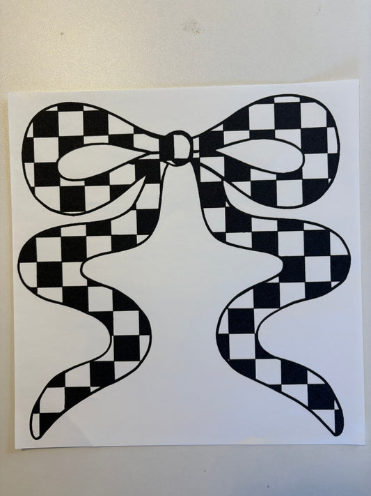 Checkered bow