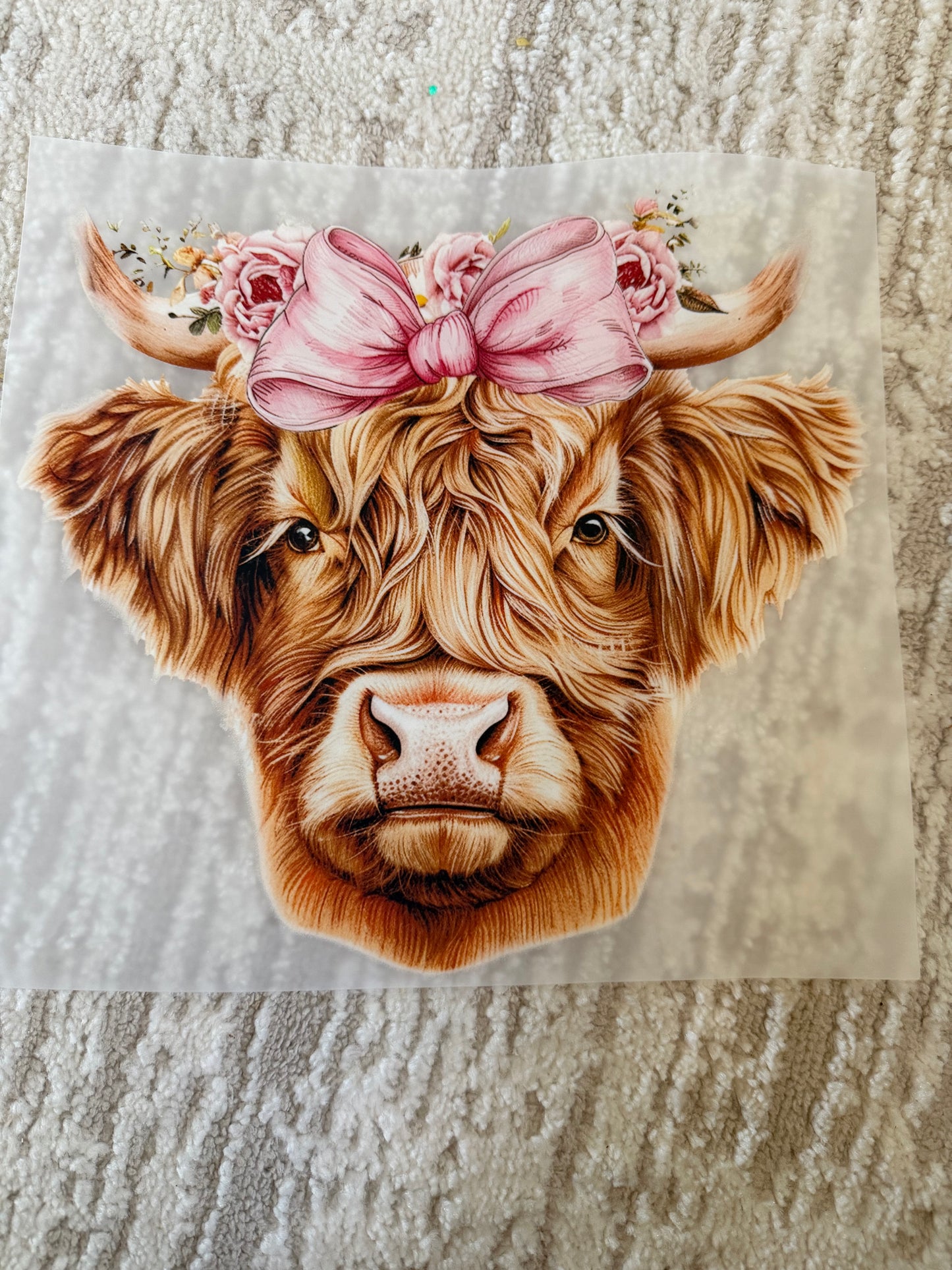Cow with Pink Bow