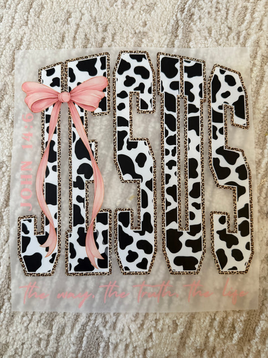 Cow print Jesus
