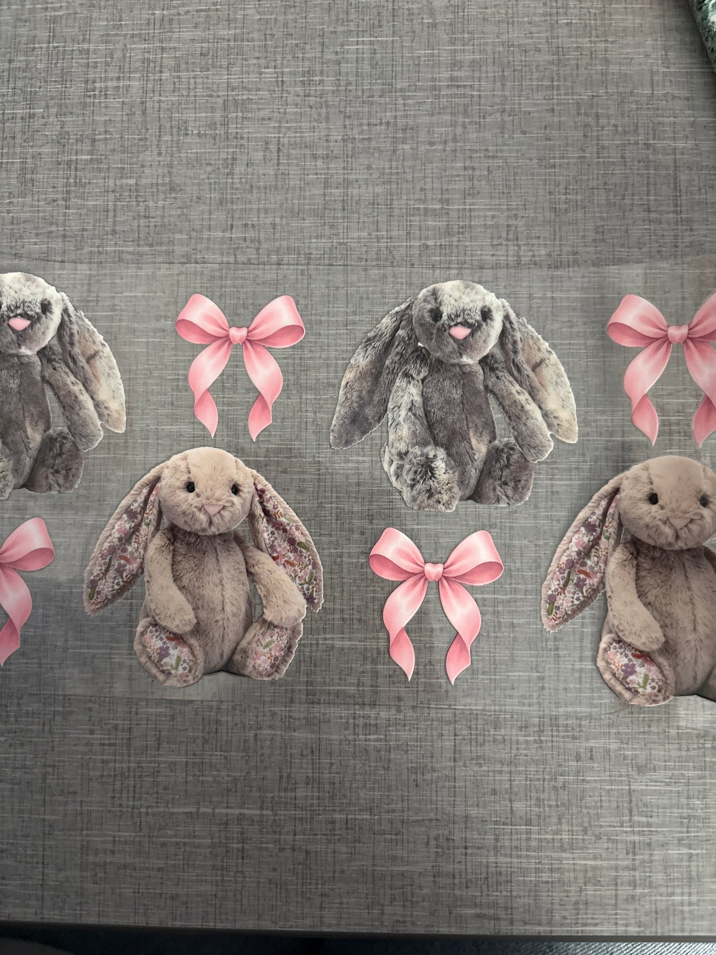 Pink bows and bunnies