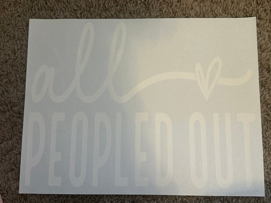 All peopled out