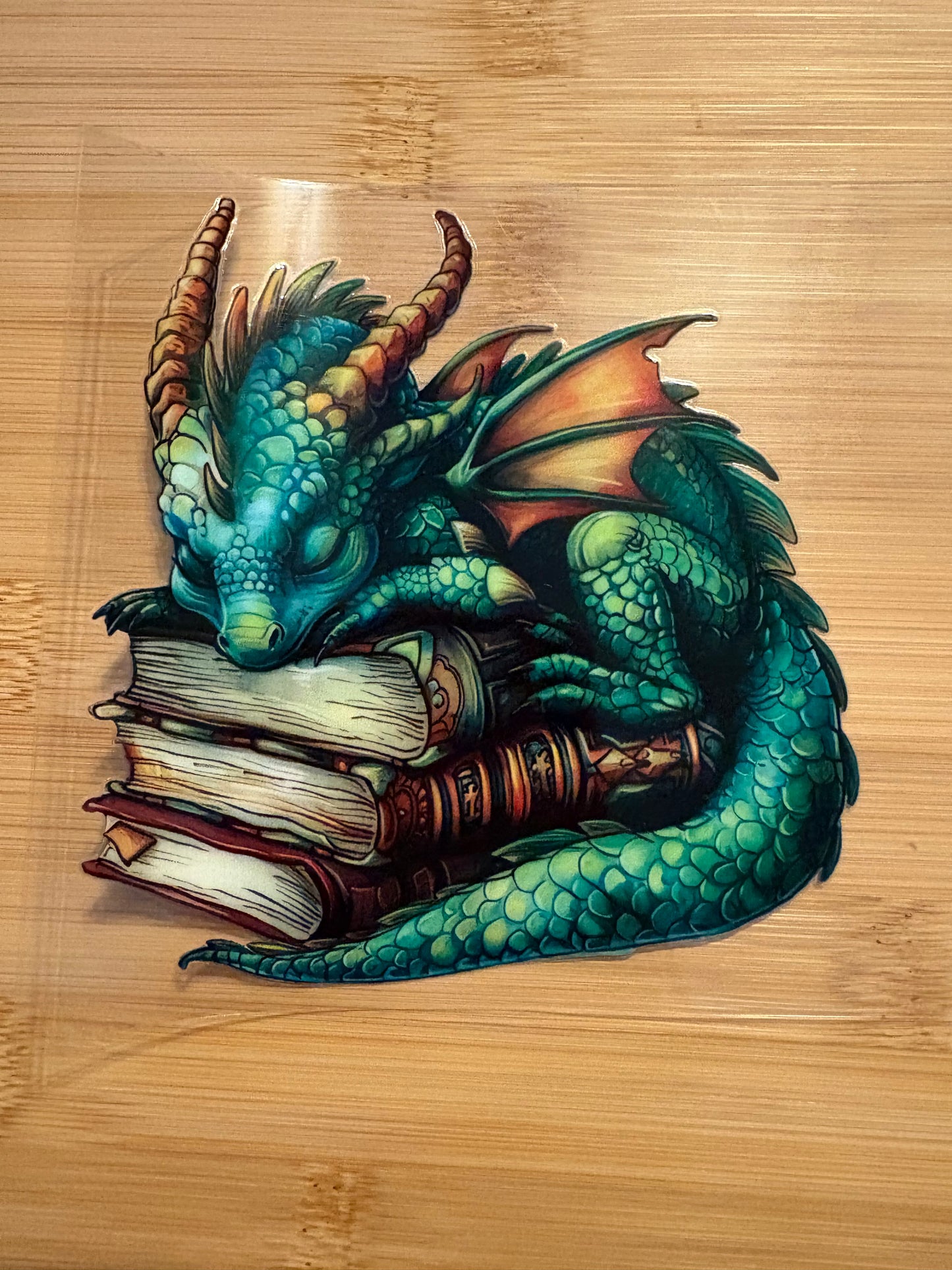 Green dragon & books