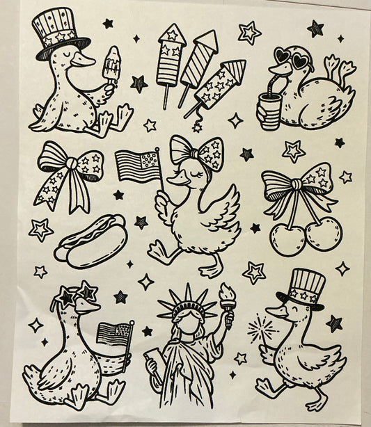 Fourth of July ducks