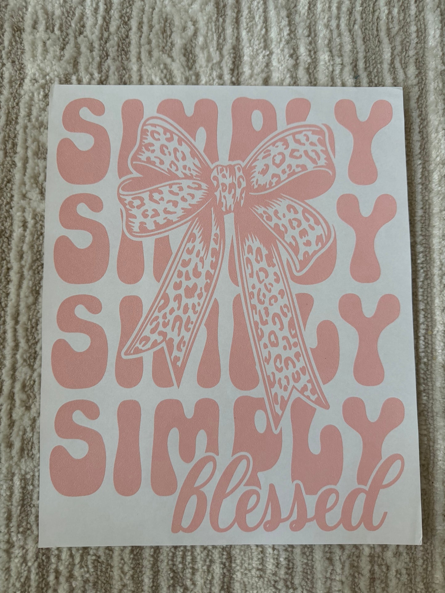 Pink simply blessed