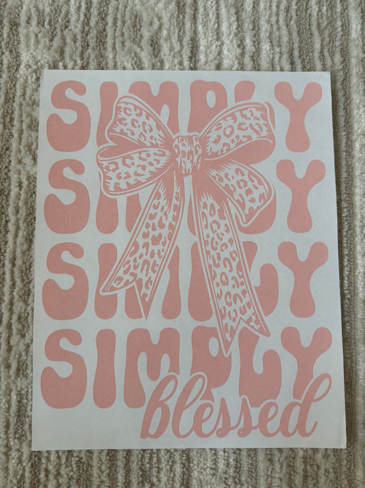 Pink simply blessed
