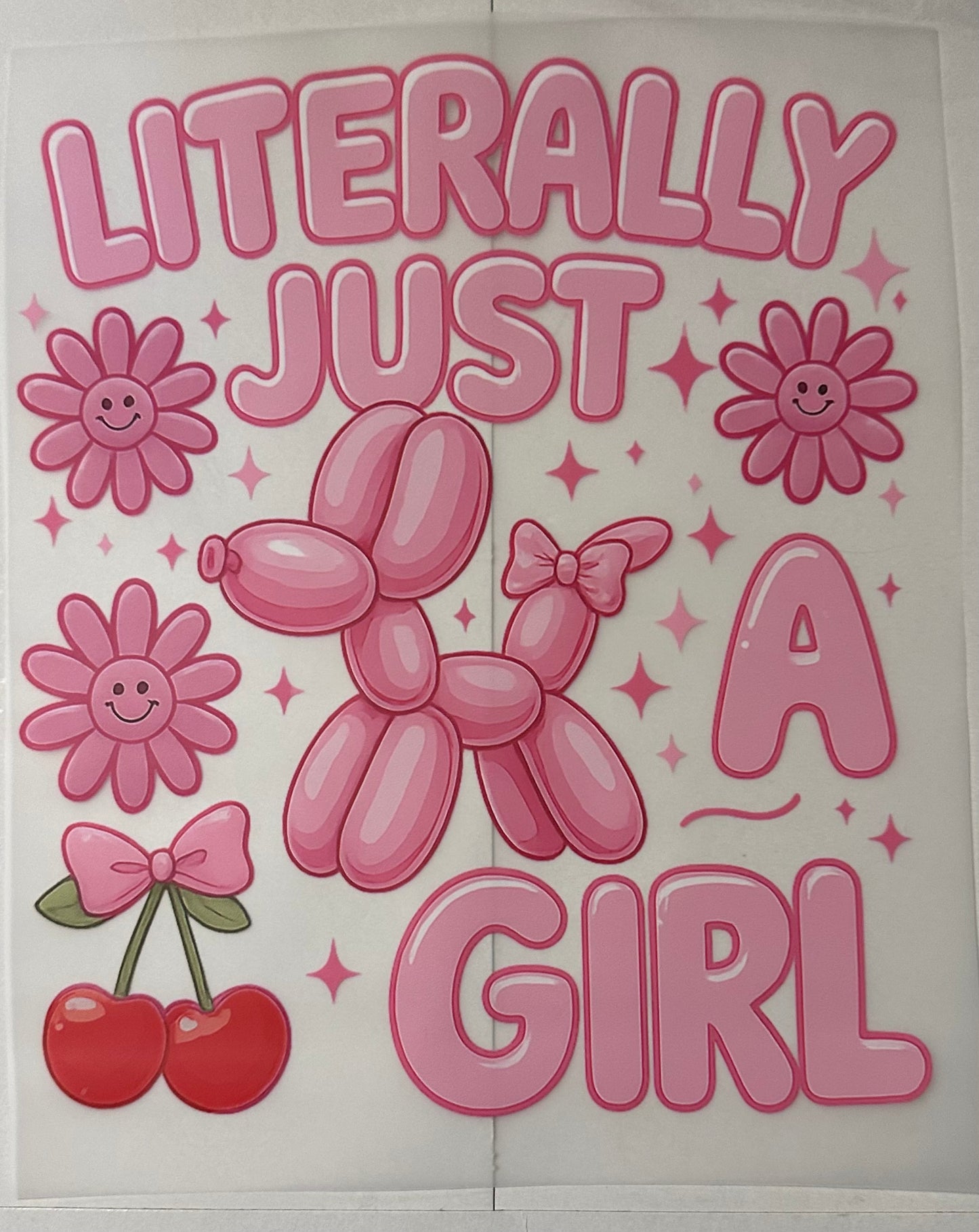 Literally just a girl (balloon dog)