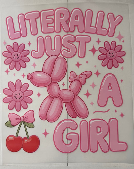 Literally just a girl (balloon dog)