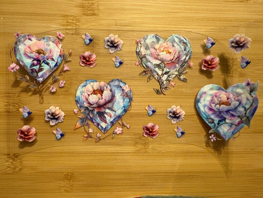 Hearts & flowers
