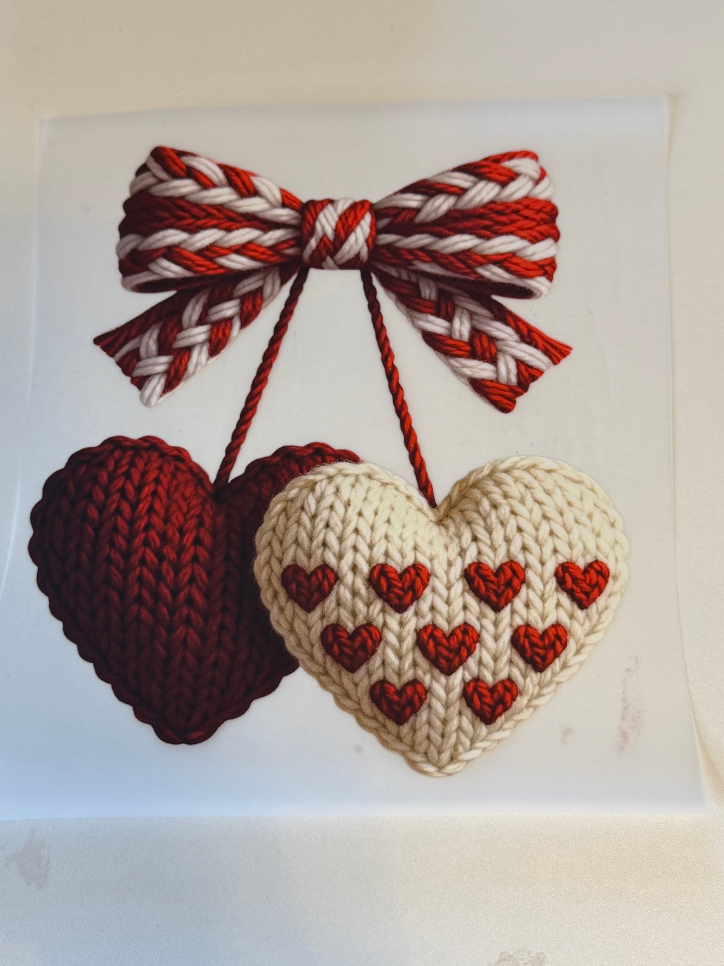 Crocheted hearts