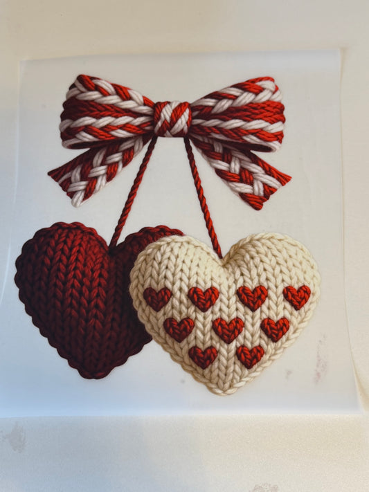 Crocheted hearts