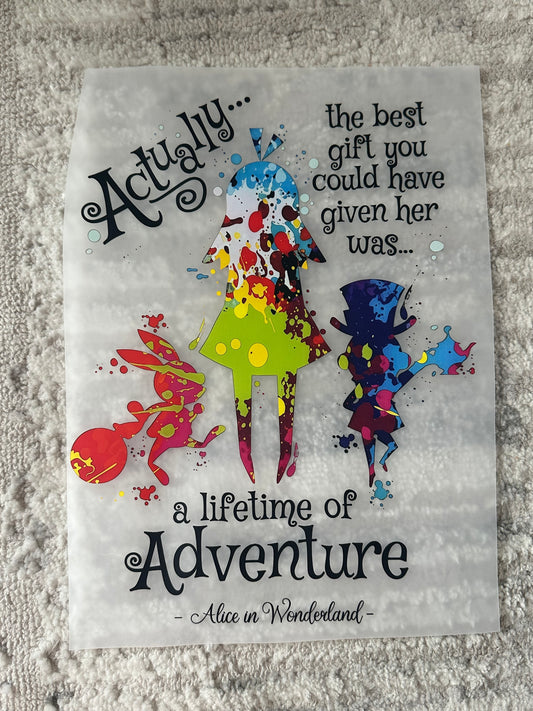 Actually, the best gift you could have given her was a lifetime of adventure ￼