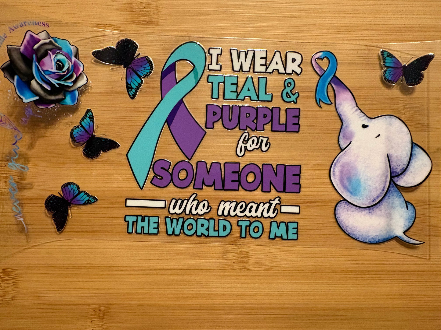 I were still on purple for someone who meant the world to me ￼(suicide awareness)￼