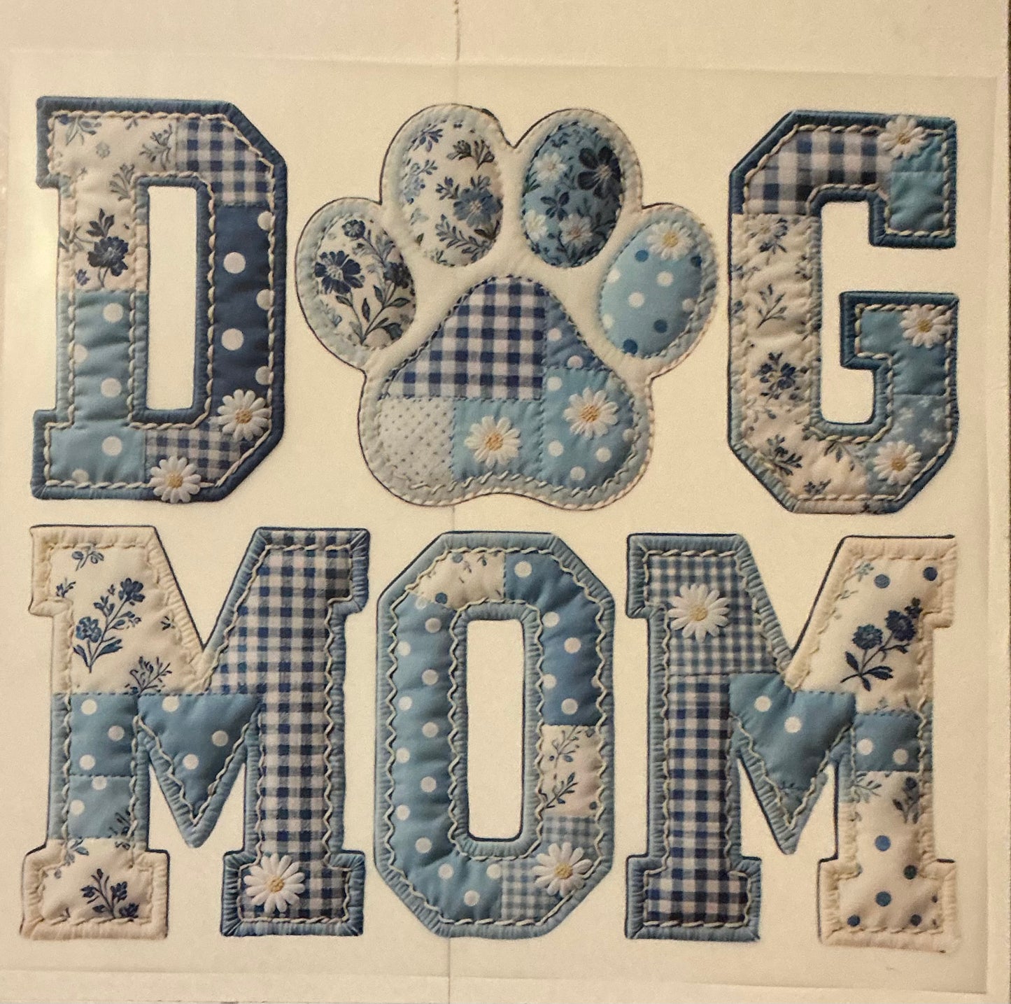 Patchwork dog mom