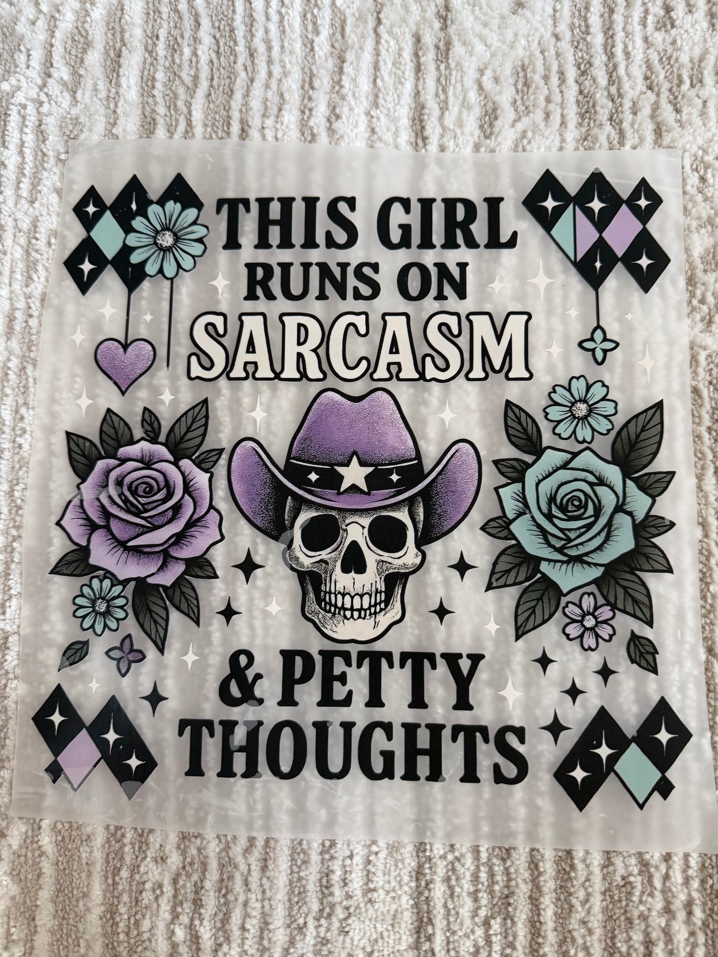 This girl runs on sarcasm