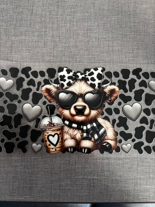 Cow w coffee