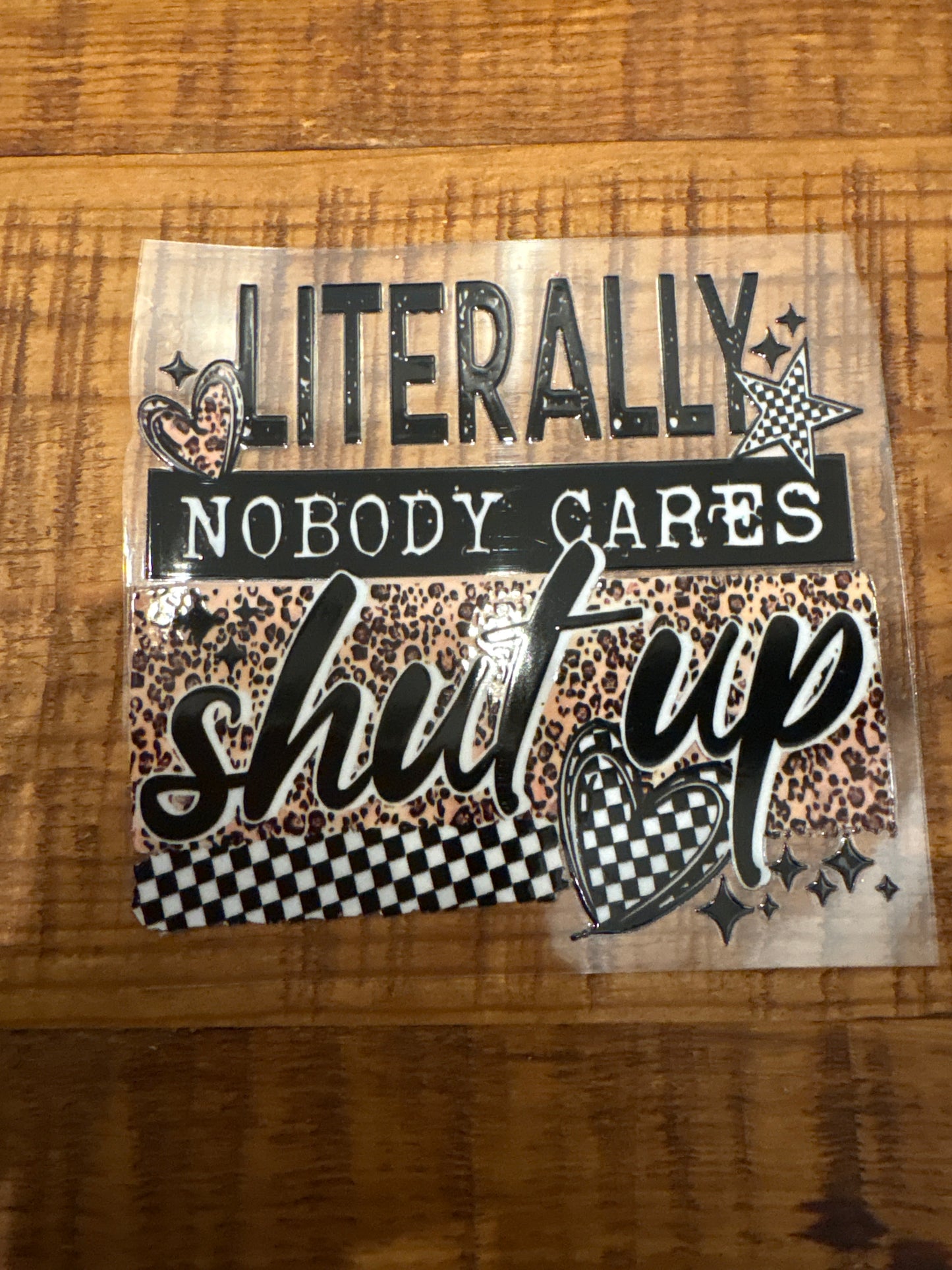 Literally nobody cares shut up