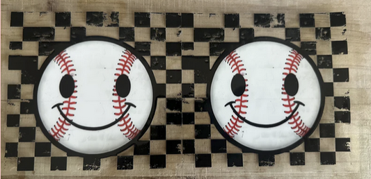Baseball Smiley Faces