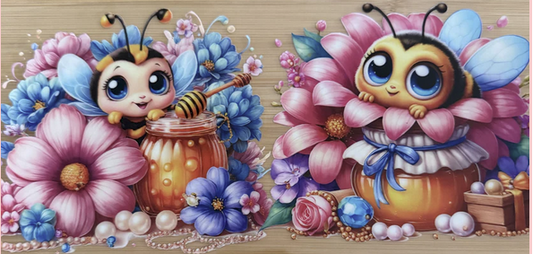 Bees With Flowers