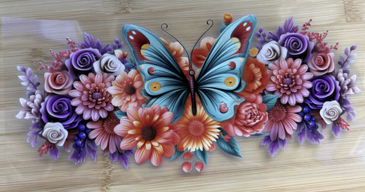 Butterflies & Flowers 1