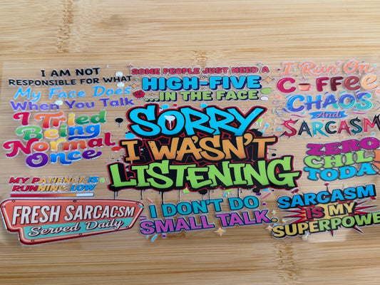 Sorry I wasnt Listening