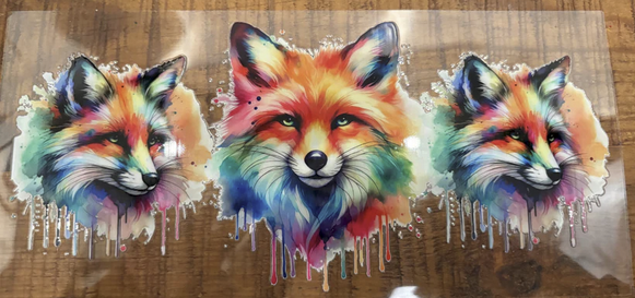 Colorful Foxes