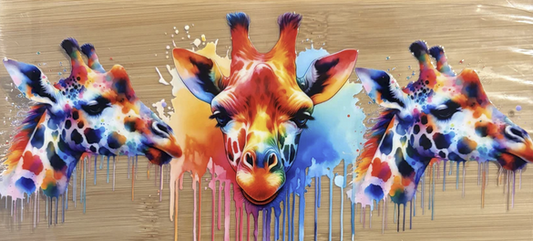 Colorful Giraffes
