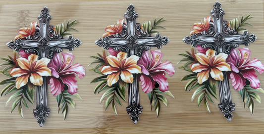 Cross with Flowers 1
