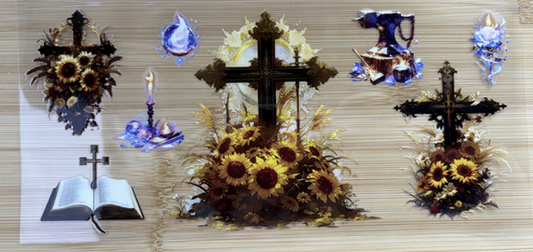 Cross with Flowers 2