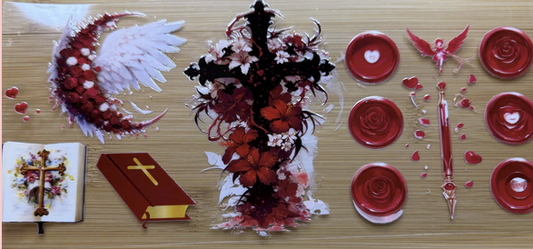 Cross with Flowers 3
