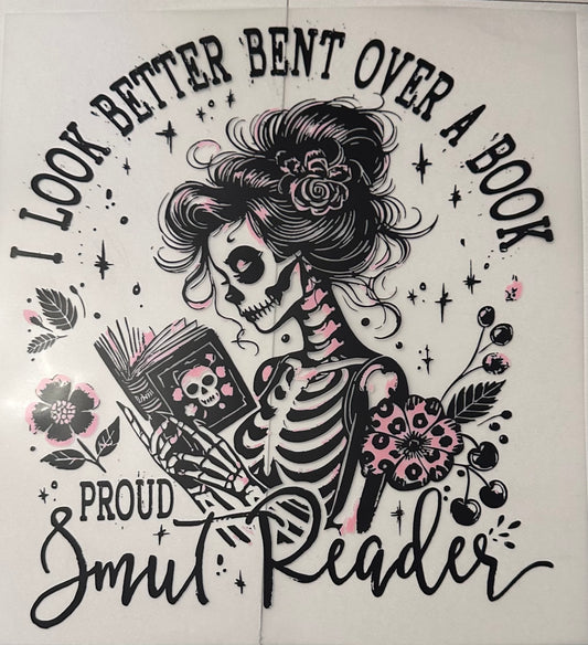 I look better bent over a book