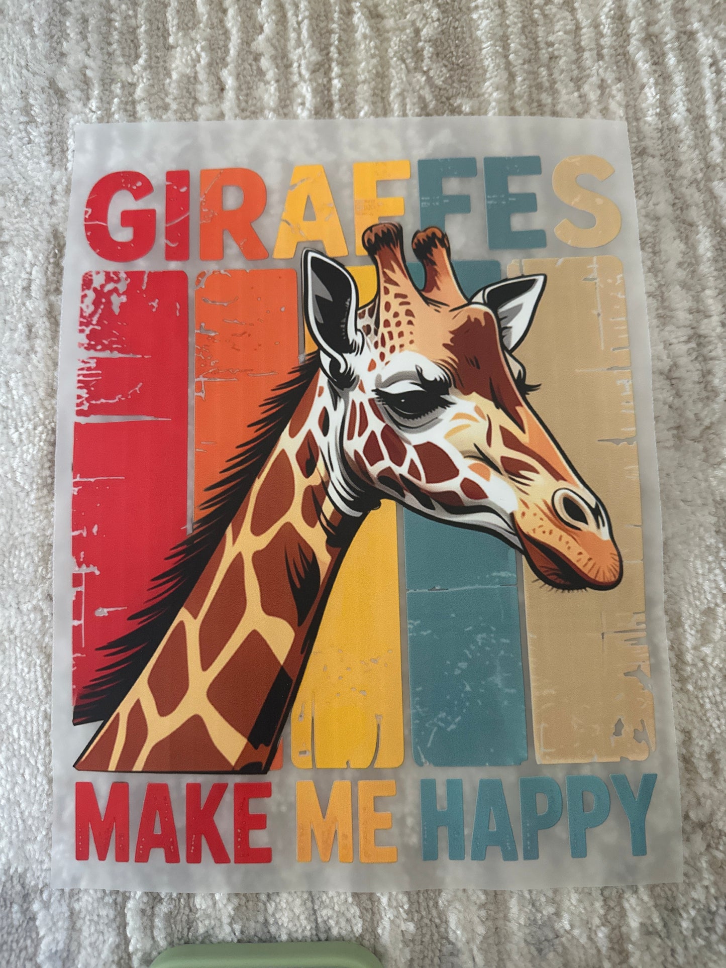 Giraffes make me happy ￼